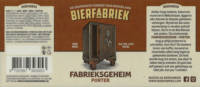 De Bierfabriek, Fabrieksgeheim Porter De Bierfabriek, Fabrieksgeheim Porter