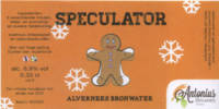 Brouwerij Antonius, Speculator Alvernees Bronwater Brouwerij Antonius, Speculator Alvernees Bronwater