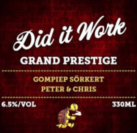 Amateurs, Dit It Work Grand Prestige