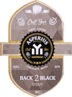 Asperius Beer, Back 2 Black Stout