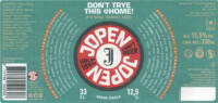 Jopen B.V., Don't Trye This @home Rye Wine / Barrel Aged