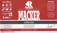 Brouwerij Rufus, Macker Amber Bier