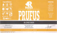 Brouwerij Rufus, Prufus Blond Bier