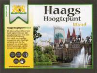 Buitenlandse bieren voor Nederlandse markt (etiket Nederlandse plaatsnaam), Haags Hoogtepunt Blond  (serienr 002)