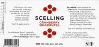 Terschellinger Bieren, Scelling Cranberry Quadrupel