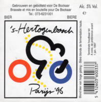 Buitenlandse bieren voor Nederlandse markt (etiket Nederlandse plaatsnaam), 's-Hertogenbosch Parijs '96
