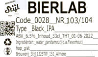 Brouwerij Stijl, Bierlab Black IPA