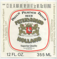 Oranjeboom Bierbrouwerij, Peter's Brand Holland Pilsener Beer