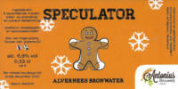 Brouwerij Antonius, Speculator Alvernees Bronwater Brouwerij Antonius, Speculator Alvernees Bronwater