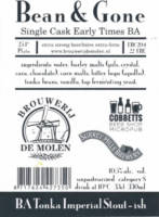 Brouwerij De Molen, Bean & Gone BA Tonka Imperial Stout- ish