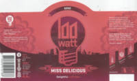 100 Watt Brewery, Miss Delicious Gose