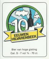 Buitenlandse bieren voor Nederlandse markt (etiket Nederlandse plaatsnaam), 10 eeuwen Hilvarenbeek