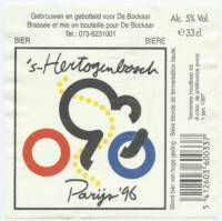 Buitenlandse bieren voor Nederlandse markt (etiket Nederlandse plaatsnaam), 's-Hertogenbosch Parijs '96