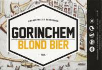 Buitenlandse bieren voor Nederlandse markt (etiket Nederlandse plaatsnaam), Gorinchem Blond Bier