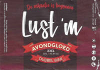 Buitenlandse bieren voor Nederlandse markt (etiket Nederlandse plaatsnaam), Lust'm Avondgloed Dubbel Bier