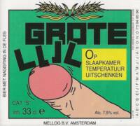 Buitenlandse bieren voor Nederlandse markt (etiket Nederlandse plaatsnaam), Grote Lul