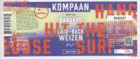 Kompaan Dutch Craft Beer Company, Badgast Laid-Back Weizen Kompaan Dutch Craft Beer Company, Badgast Laid-Back Weizen