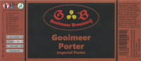Gooimeer Brouwerij, Gooimeer Porter Gooimeer Brouwerij, Gooimeer Porter