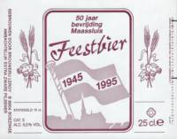 Buitenlandse bieren voor Nederlandse markt (etiket Nederlandse plaatsnaam), Feestbier 50 jaar bevrijding Maassluis