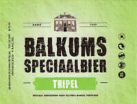 Buitenlandse bieren voor Nederlandse markt (etiket Nederlandse plaatsnaam), Balkums Speciaalbier Tripel