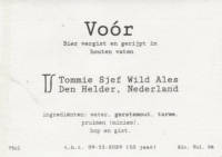 Tommie Sjef Wild Ales, Voór