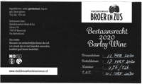 Stadsbrouwhuis Broer & Zus, Bestaansrecht 2020 Barley Wine Stadsbrouwhuis Broer & Zus, Bestaansrecht 2020 Barley Wine
