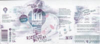 100 Watt Brewery, Imperial Rice Ale / Rice To The Bottom