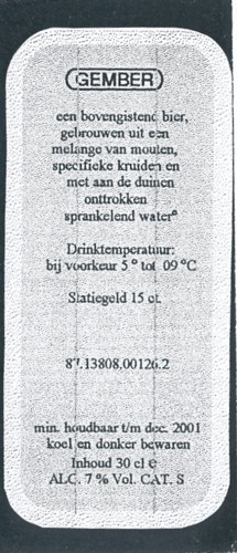 Haerlemsche Bierbrouwerij BV, Gember