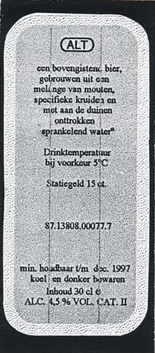 Haerlemsche Bierbrouwerij BV, Alt