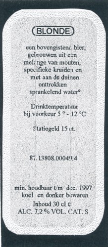 Haerlemsche Bierbrouwerij BV, Blonde