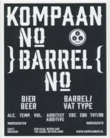 Kompaan Dutch Craft Beer Company, No Barrel No 