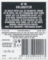 Kompaan Dutch Craft Beer Company, Vrijbuiter No. 45