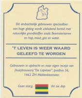 Brouwerij De Lepelaer, (Beemster Tripel)
