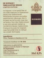 Oldskool Brewery, De Hopman I Uber Hopfen Weisse Limited Edition