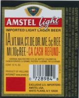Heineken, Amstel Light Imported light lager beer