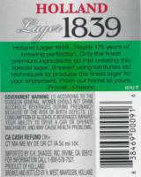 Bavaria, Holland Lager 1839