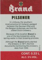 Bierbrouwerij Brand, Brand Pilsener