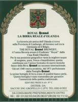 Bierbrouwerij Brand, Royal Brand La birra reala d'Olanda