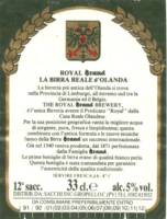 Bierbrouwerij Brand, Royal Brand La birra reala d'Olanda