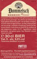 Dommelsche Bierbrouwerij, Dommelsch Bokbier Primeur