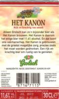 Grolsch, Grolsch Het Kanon