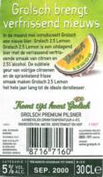 Grolsch, Grolsch Premium Pilsner