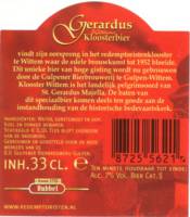 Gulpener Bierbrouwerij, Gerardus Wittems Kloosterbier Dubbel