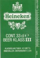 Heineken, Heineken Beer Klass III