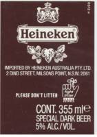 Heineken, Heineken Special Dark Beer