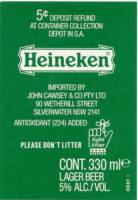 Heineken, Heineken Lager Beer