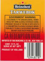 Heineken, Heineken Tarwebok