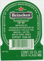 Heineken, Heineken Beer Klass III