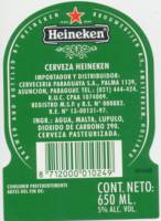 Heineken, Cerveza Heineken 