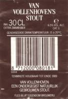 Heineken, Van Vollenhoven's Stout